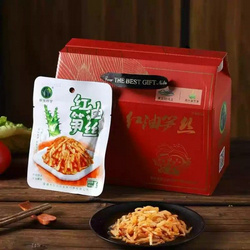 巨元孖宝红油脆笋礼盒包装西牛麻竹笋中国国家地理标志产品开袋即食